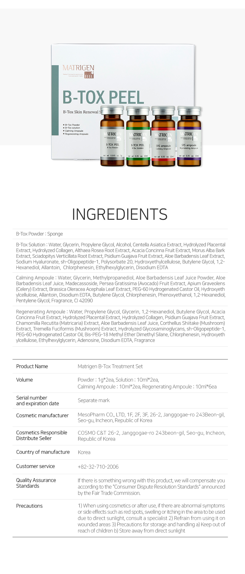 B-Tox Peel Skin Renewal System