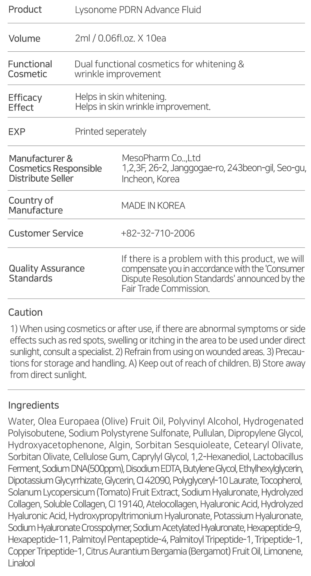 Lysonome PDRN Advance Fluid