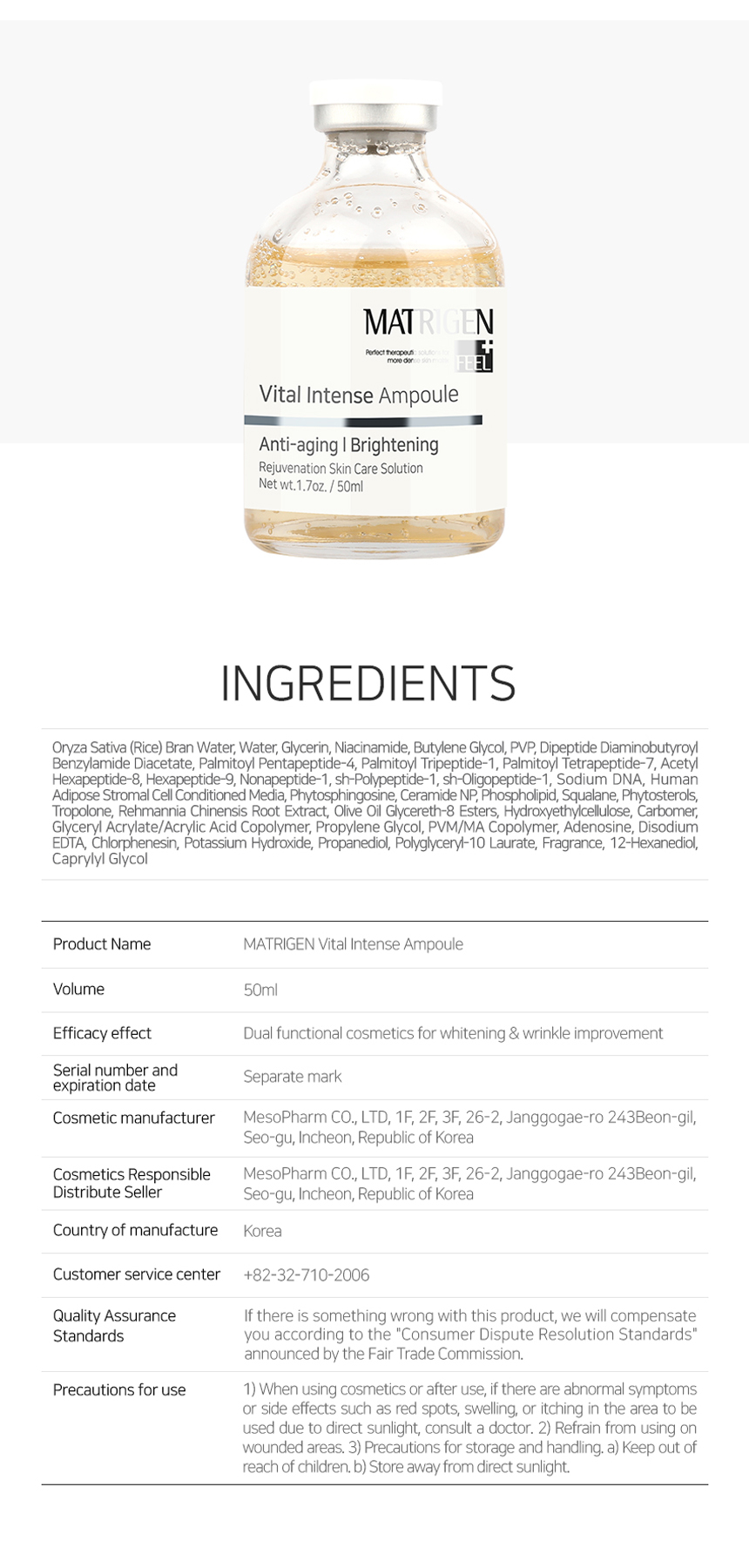 Vital Intense Ampoule