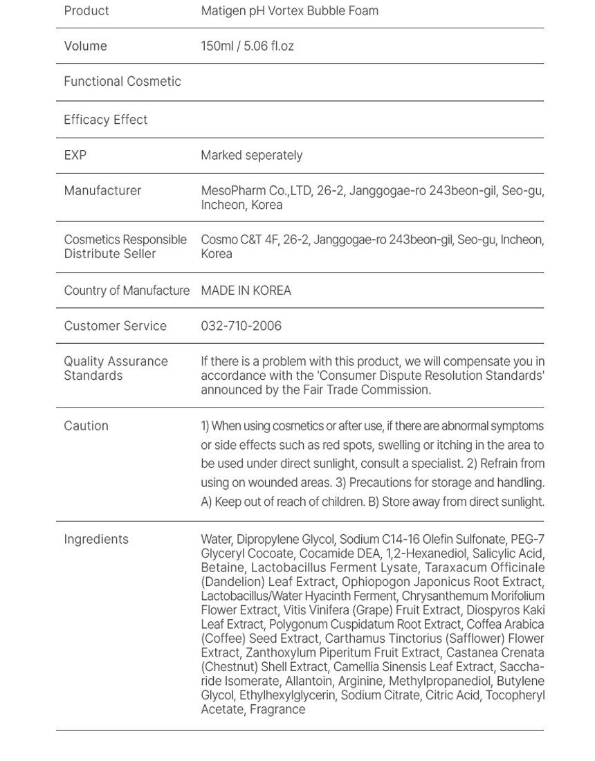 pH Vortex Bubble Foam